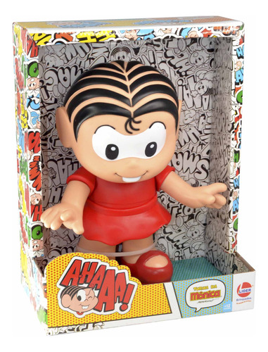 Boneco Mônica Grande 30cm Vinil Turma Da Mônica