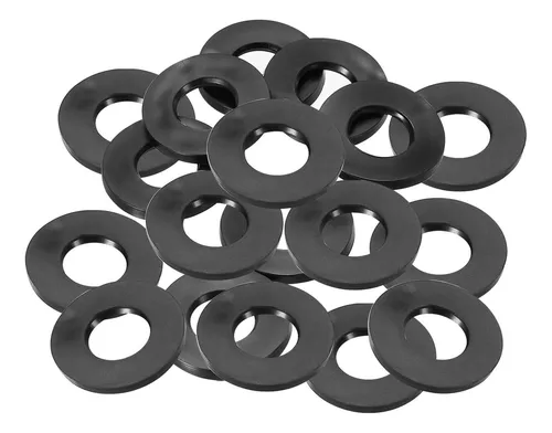 20 Arandelas Planas De Goma M8 De 8 Mm De Diámetro Interior