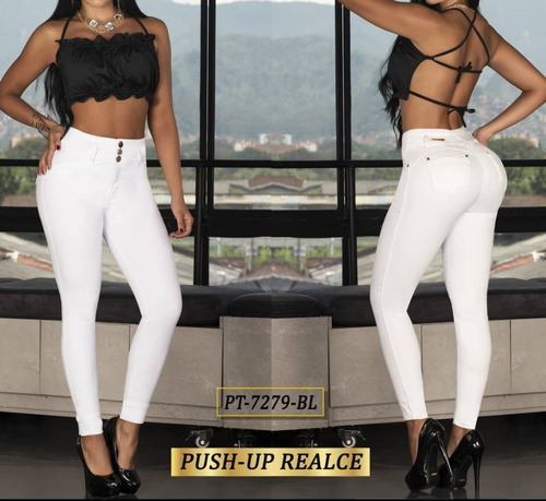 Jeans Levanta Cola Efecto Push Up Realce