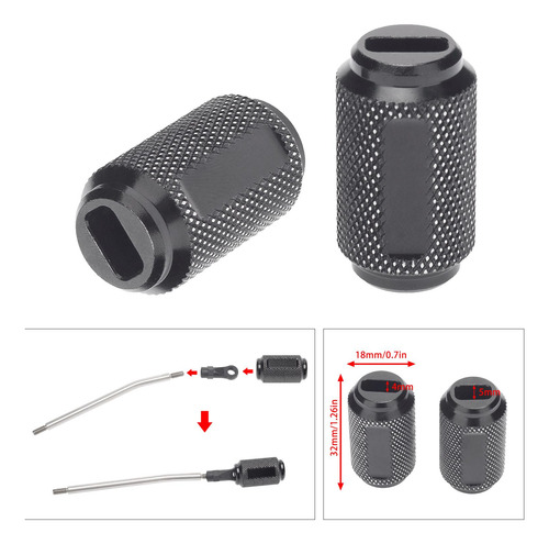 Metal 18mm Llave Hexagonal 1:10 Oruga Coche Buggy Camiones