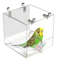 Comprar Gaiola De Banho Para Papagaios Cubo Banheira Para Pássaros
