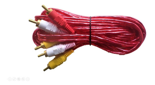 Cable Rca Av (3 Conectores) De 3 Mts. Precio Es Por Dos Unid