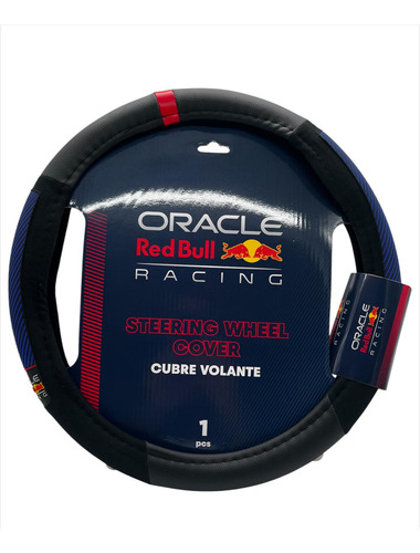 Cubrevolante Red Bull Racing Negro Con Grip Lateral F1