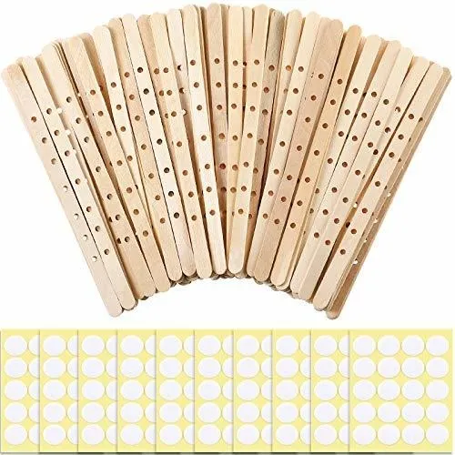 comprar Mechas Para Velas - 100 Soportes De Madera Para Mechas De Ve