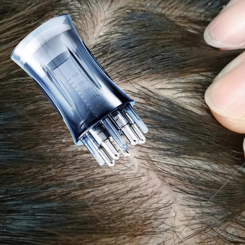 5 Pente Líquido Para Couro Cabeludo, Pente Guiador Azul
