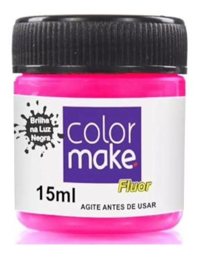 Tinta Líquida Facial Colormake Fluor Pink Neon - 15ml