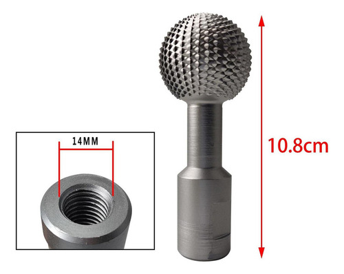 Fresa Rotativa De Esfera Para Herramienta De 14 Mm Plata