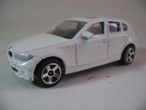 Imagen 3 de 10 de Nico Bmw Serie 1 Blanco Majorette Escala 1/58 (mjr 14)