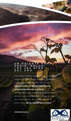 Preventa Mosto Cafayate!!! Departamento 1