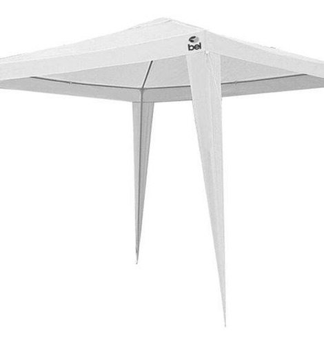 Tenda Gazebo Branca Em Polietileno 3x3 M Desmontável 301201