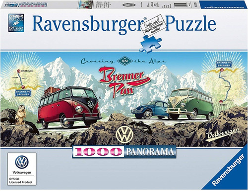 Autoslot - Rompecabezas Ravensburger Cross The Alps With Vw