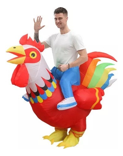 Disfraz De Cosplay Inflable De Gallina Para Anuncio-a