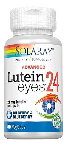 Solaray - Lutein Eyes Advanced, 24 Mg, 60 Capsules