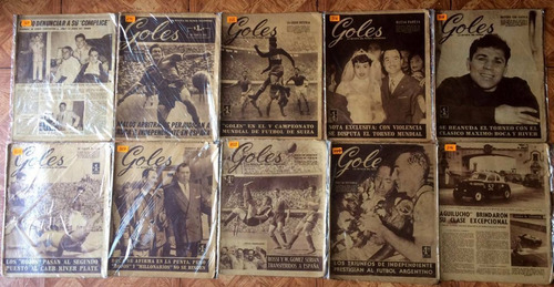 Revistas Goles De Argentina 1954 - 1974 Venta X Lote