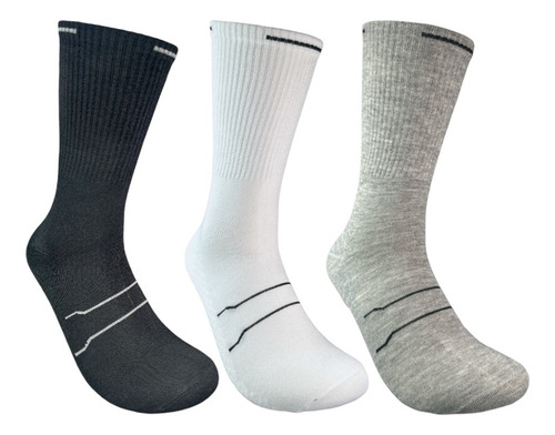5 Pares Calceta Deportiva 3/4 Unisex, Algodón