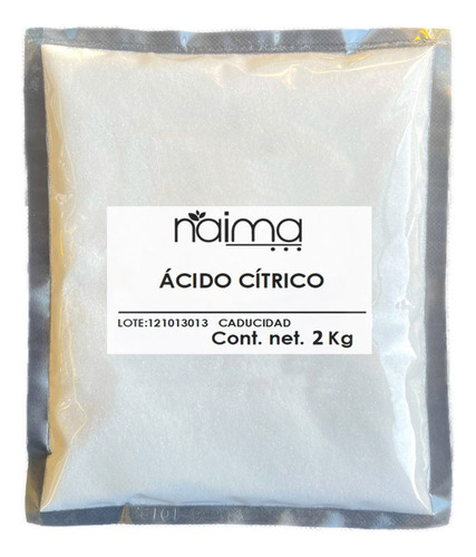 Acido Cítrico 2 Kilogramos Para Alimentos