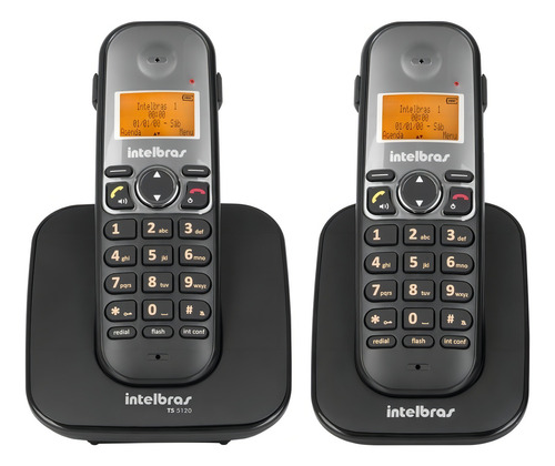 Telefone Sem Fio Ts 5120 + Ramal Ts 5121 Intelbras Bina Top