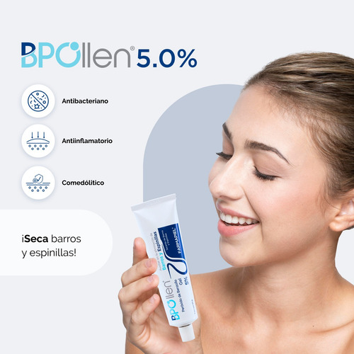 Imagen 6 de 9 de Gel Peróxido De Benzoilo Contra Acné 60 G Bpollen 5%