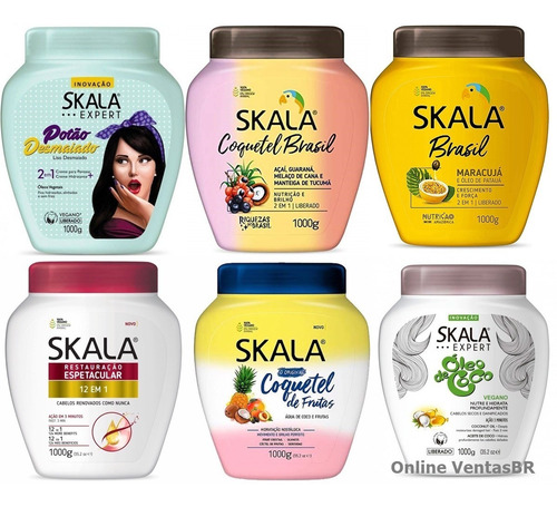 Crema Skala Kit 6 Combo Productos Skala Brasil Black Friday