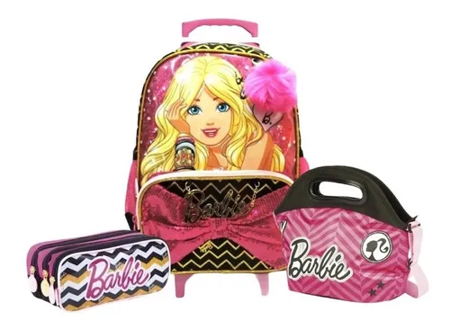 MALETA POLICARBONATO BARBIE 15PC Giro 360% REF.063381 SESTINI