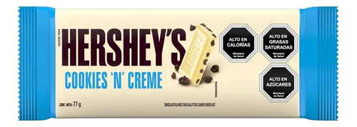 Chocolate Blanco Hersheys Cookies And Creme 77gr