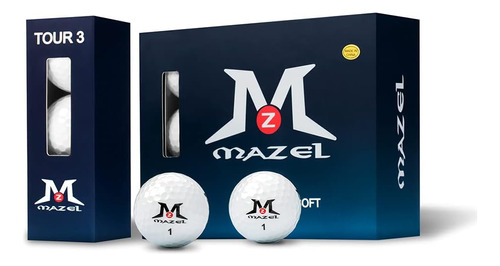 Pelotas Bolas De Golf Mazel 12 Unidades Blanco