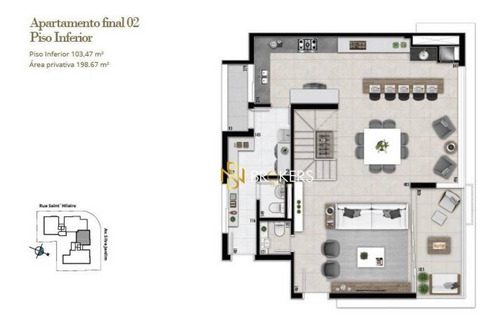 Imagem 26 de 30 de Apartamento Duplex À Venda, 256 M² Por R$ 3.549.160,00 - Batel - Curitiba/pr - Ad0032