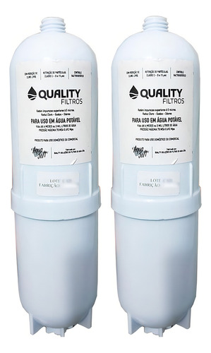 Kit 2 Filtro Refil Aqua Soft Compatível Purificador Água