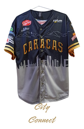 Camisa Beisbol Leones Del Caracas City Connect Modelo Nuevo 
