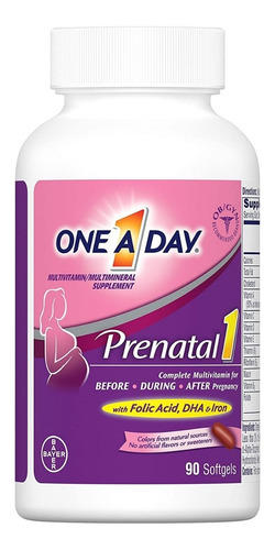 Prenatal One A Day + Omega 3 - Uni - Unidad a $3689