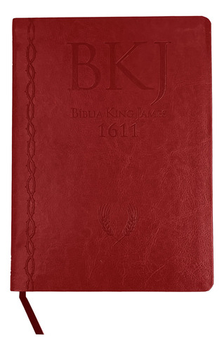 Bíblia King James 1611 Ultrafina Ampliada - Bkjf - Capa Pu Vermelha, De Vários Autores. Editora Bvbooks, Capa Mole Em Português, 2023