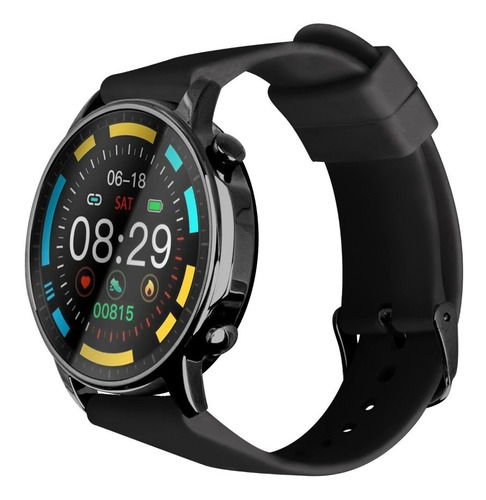 Smartwatch Reloj Inteligente Techzone 7 Modos Deportivos Neg Color de la caja Negro