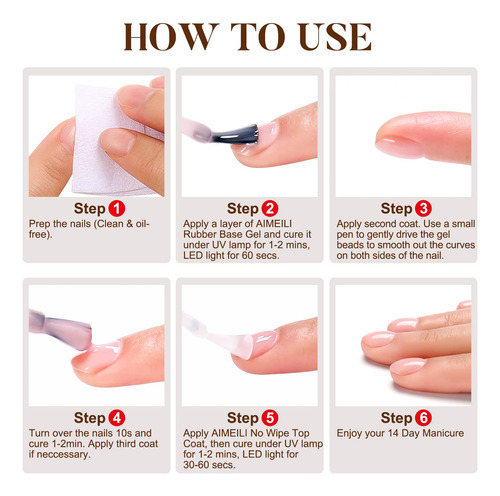Aimeili Hema - Gel Base De Goma Para Uas, Esmalte De Uas De