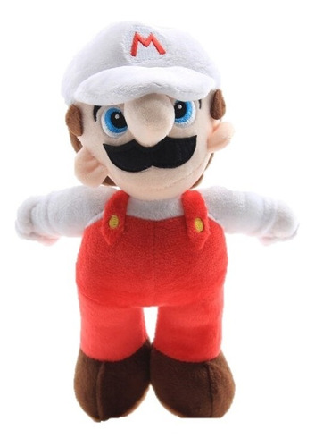 Mario Bros Peluche Mario De Fuego 25 Cm