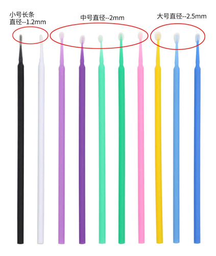Varitas Desechables Para Rímel, Varitas De Microcepillo.