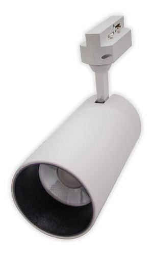 Spot Led Para Riel Blanco 10w Luz Calida Exhibicion