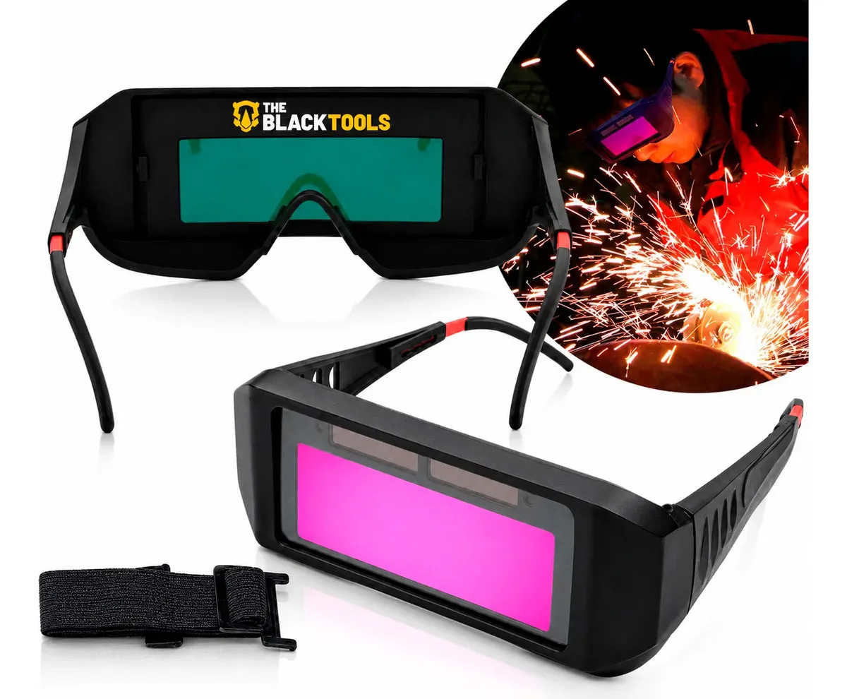 Óculos De Solda Para Soldador C/ Escurecimento Automático Preto BTO1000 The Black Tools