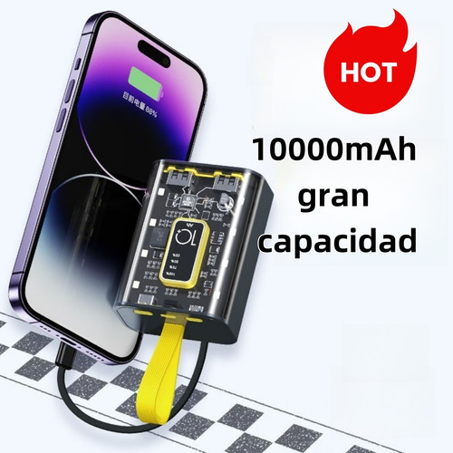 Mini Power Bank 10000mah Con Pantalla Digital Inteligente