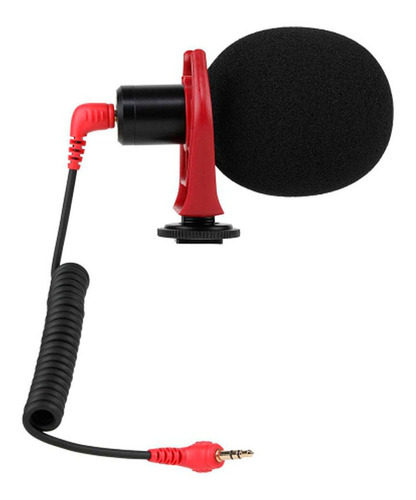 Microfone Direcional C/espuma ´bolinha´ Vivitar - Vivmic603 Cor Preto