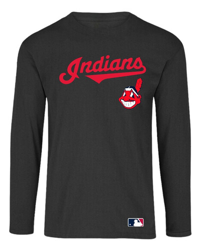 Playera Deportiva Indians Cleveland Licra Grandes Ligas