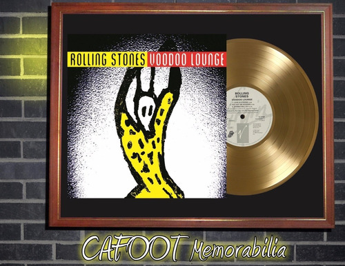 The Rolling Stones Voodoo Lounge Lp Disco Oro Jagger Cuadro