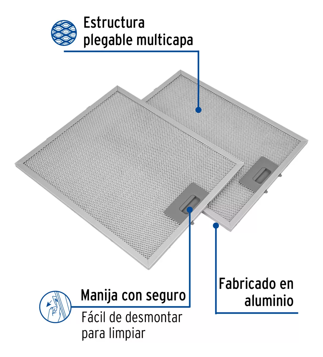 Primera imagen para búsqueda de filtro para campana de cocina