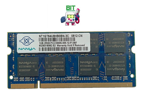 Memoria Ram Ddr2 1gb Notebook Nanya 667 Mhz