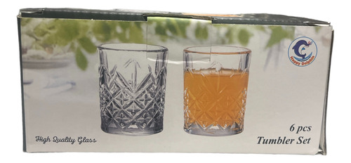 Set De  6 Vasos Shot Time Tequila Tallados 60ml