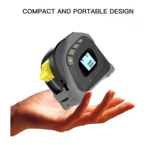 Flexometro Digital Recargable 40+5m Laser 16ft/5m Resistente