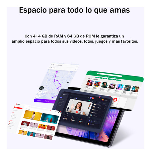 Tablet Twl 10.1 PuLG 64gb Memor Wifi Android13 Teclado Funda