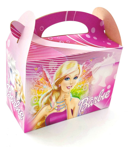 Caja Cajita Feliz Sorpresa X6 Unidades Barbie Girl Niña