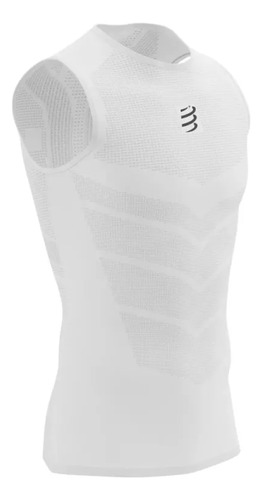 Tank Top Running Compressport On/off Blanco Hombre Atsm43500