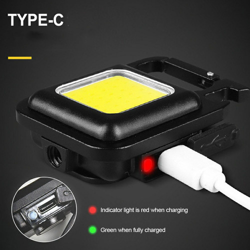 2 Piezas Linterna Lampara Recargable Led De Lampara Llavero