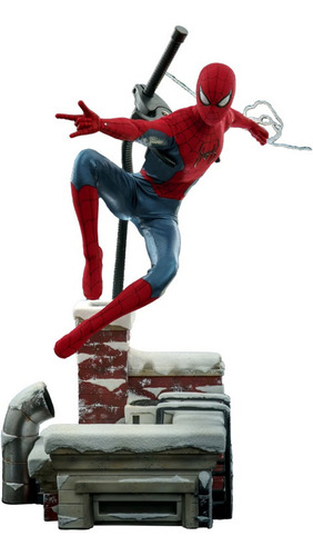Hot Toys Escala 1:6 Spider-man New Red And Blue Suit Deluxe